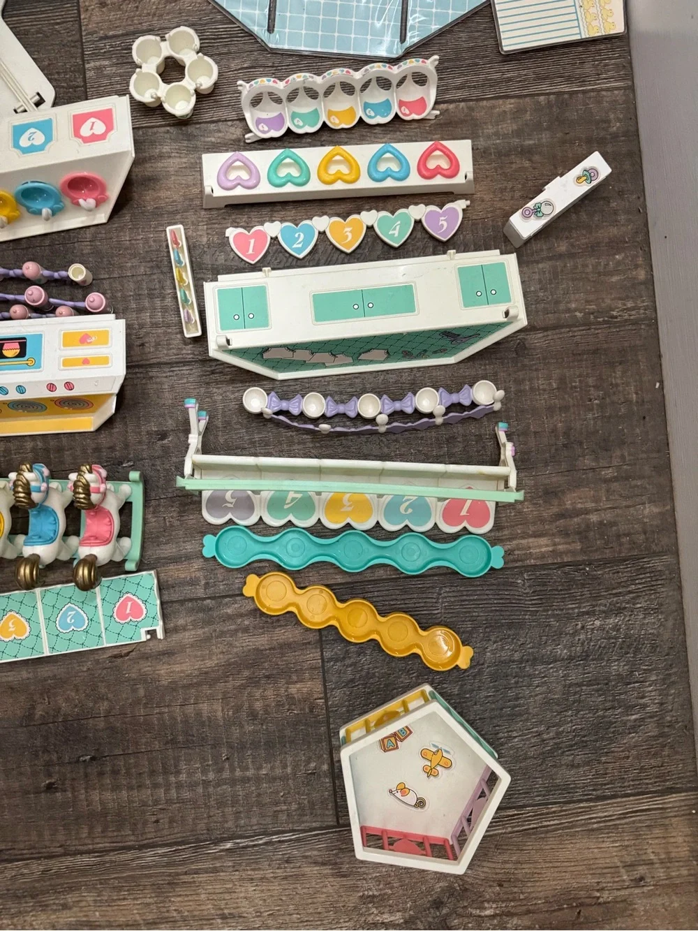 Pastel Playset Accessory Kit - Teal, Pink & Purple by
